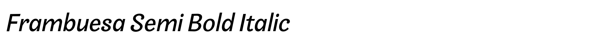 Frambuesa Semi Bold Italic image